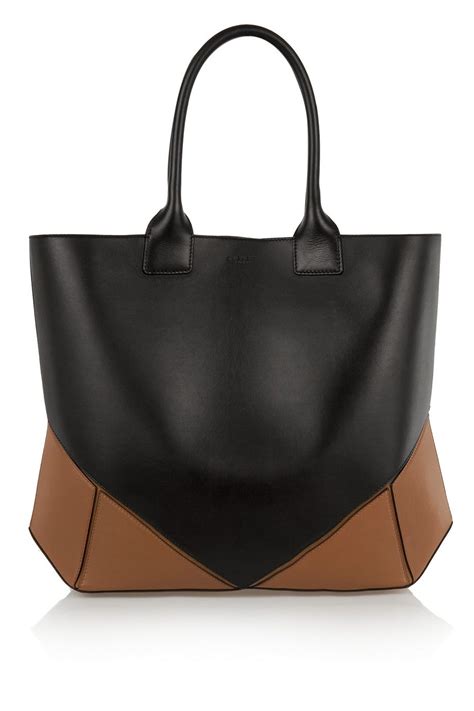 givenchy tan and black bag|Givenchy leather tote bag.